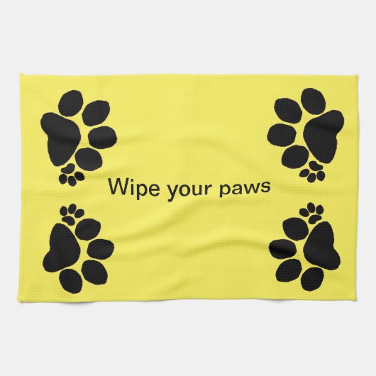 Keukenhanddoek - Veeg je poten v2 (Horizontaal)