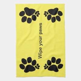Keukenhanddoek - Veeg je poten v2