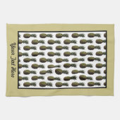 Keukenhanddoek voor ananassen - Optionele personal (Horizontaal)