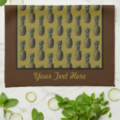 Keukenhanddoek voor ananassen - Optionele personal (Gevouwen)