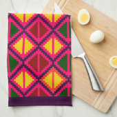 Keukenhanddoek voor "Apple Slice" - multicolor #1 (Quarter Fold)