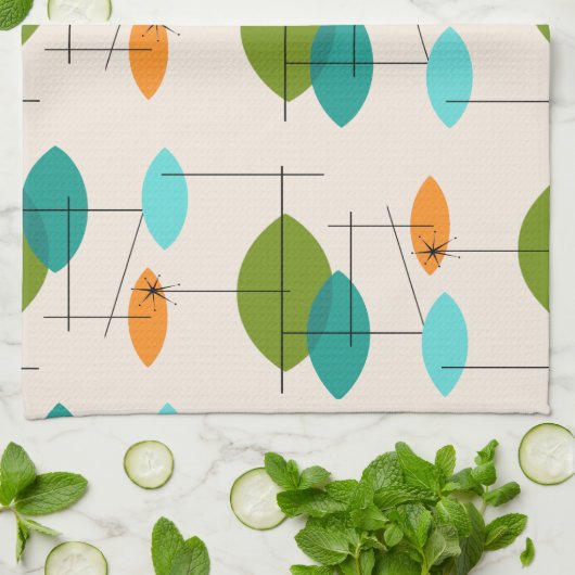 Keukenhanddoek voor atoommobiele patroonkeuken (Gevouwen)