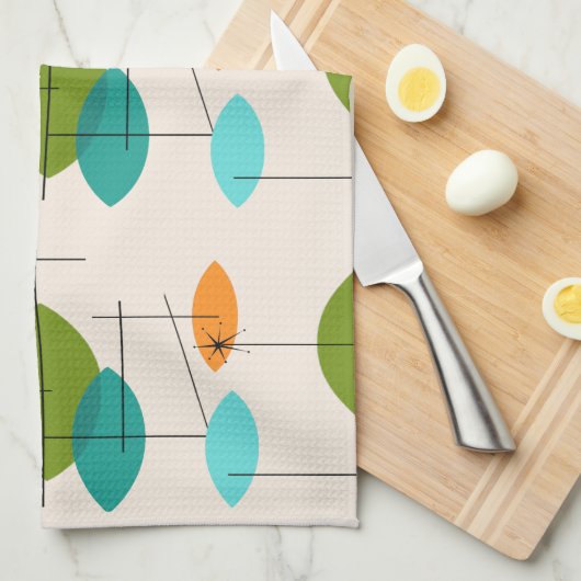 Keukenhanddoek voor atoommobiele patroonkeuken (Quarter Fold)
