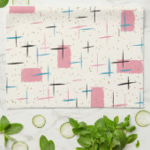 Keukenhanddoek voor atoomroze patronen (Gevouwen)