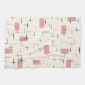 Keukenhanddoek voor atoomroze patronen (Horizontaal)