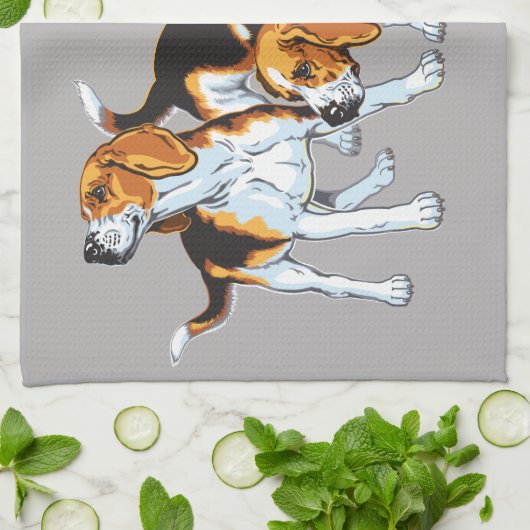 keukenhanddoek voor beagles (Gevouwen)