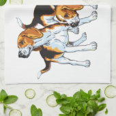 keukenhanddoek voor beagles (Gevouwen)
