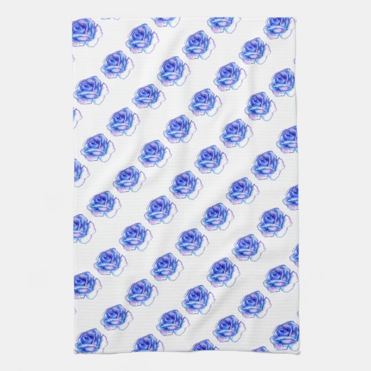 keukenhanddoek voor blauwe rozen (Verticaal)