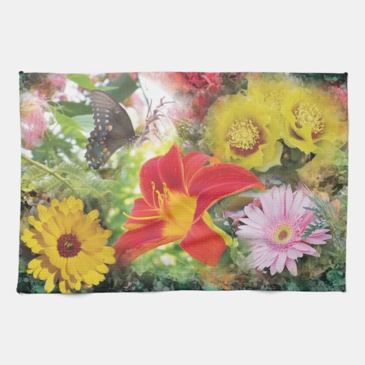 keukenhanddoek voor bloemmontage (Horizontaal)
