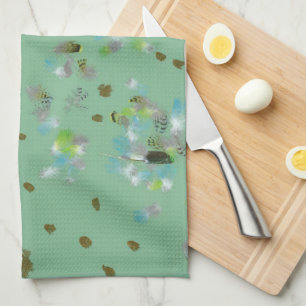Keukenhanddoek voor bos vogels