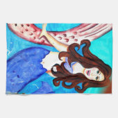 keukenhanddoek voor brunette mermaid (Horizontaal)
