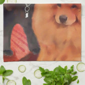 Keukenhanddoek voor CASEY & SASHA heARTdog (Gevouwen)