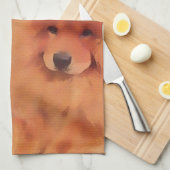 Keukenhanddoek voor CASEY & SASHA heARTdog (Quarter Fold)