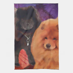 Keukenhanddoek voor CASEY & SASHA heARTdog