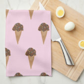 keukenhanddoek voor chocolade-consumptie-ijs- crèm (Quarter Fold)