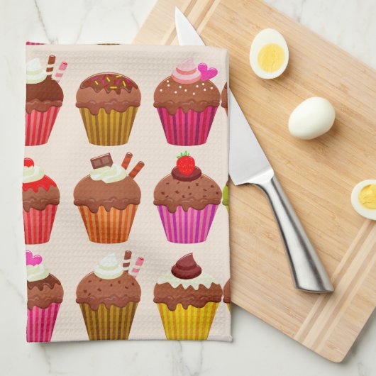 keukenhanddoek voor cupcakes (Quarter Fold)