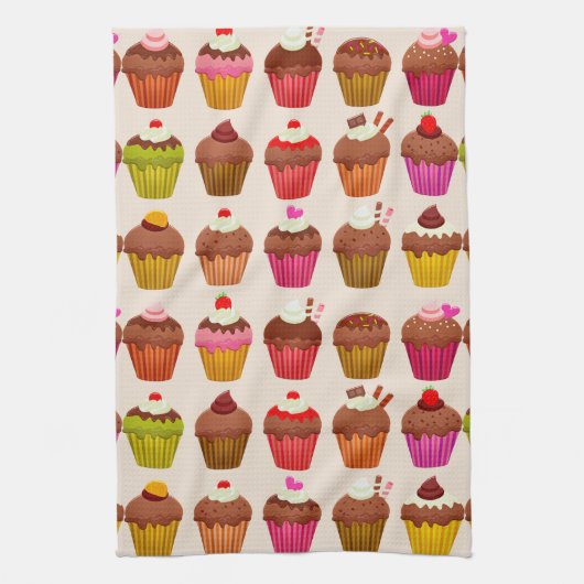 keukenhanddoek voor cupcakes (Verticaal)