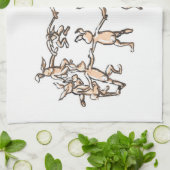 keukenhanddoek voor dansende bundels (Gevouwen)