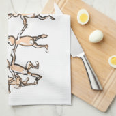 keukenhanddoek voor dansende bundels (Quarter Fold)