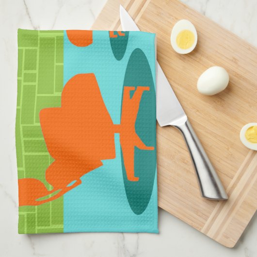 Keukenhanddoek voor de Reeks Kat (Quarter Fold)