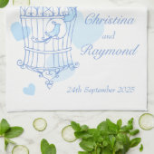 Keukenhanddoek voor de vogeljacht (Gevouwen)