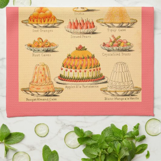 keukenhanddoek voor  desserts (Gevouwen)