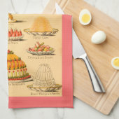 keukenhanddoek voor  desserts (Quarter Fold)