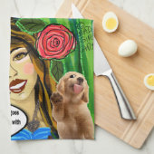 keukenhanddoek voor Dish towel-honden (Quarter Fold)