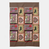 keukenhanddoek voor dresssepaardcollage (Verticaal)