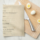 Keukenhanddoek voor eerste pagina Pride & Prejudic (Quarter Fold)