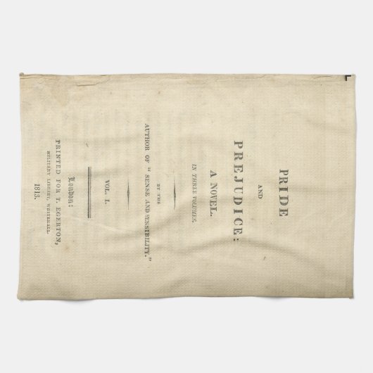 Keukenhanddoek voor eerste pagina Pride & Prejudic (Horizontaal)