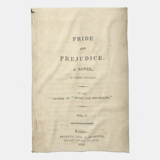 Keukenhanddoek voor eerste pagina Pride & Prejudic (Verticaal)