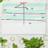 keukenhanddoek voor Flamingo Aqua (Gevouwen)