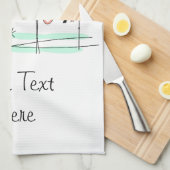 Keukenhanddoek voor Flamingo Ocean Trio 2 (Quarter Fold)