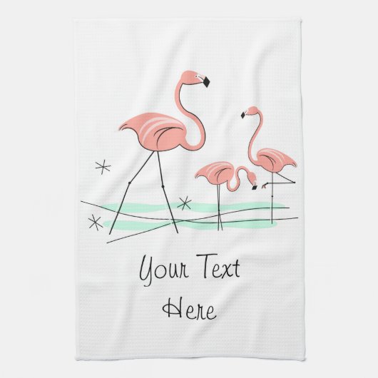 Keukenhanddoek voor Flamingo Ocean Trio 2 (Verticaal)