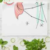 Keukenhanddoek voor Flamingo Ocean Trio 2 (Gevouwen)