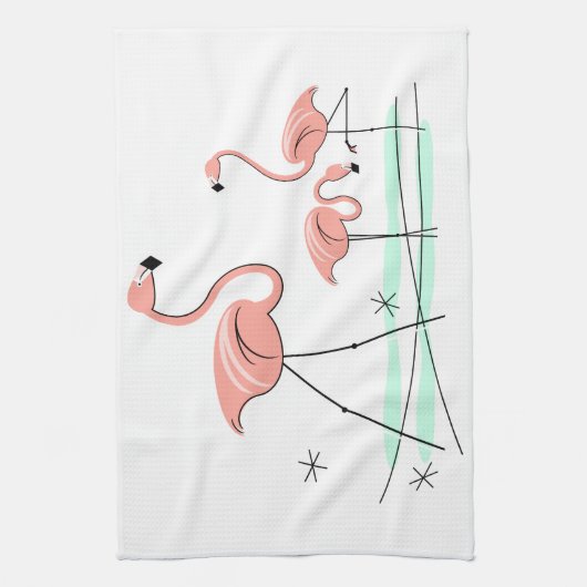 Keukenhanddoek voor Flamingo Ocean Trio 2 (Verticaal)