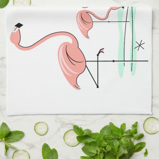 Keukenhanddoek voor Flamingo Ocean Trio 4 (Gevouwen)