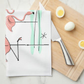 Keukenhanddoek voor Flamingo Ocean Trio 4 (Quarter Fold)