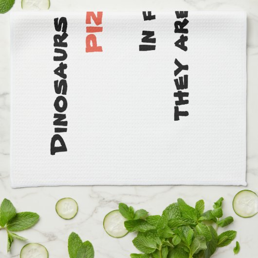 Keukenhanddoek voor Funny pizza (Gevouwen)