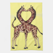 keukenhanddoek voor Giraffe Love (Verticaal)