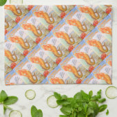 keukenhanddoek voor gouden mermaiden (Gevouwen)