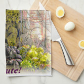  keukenhanddoek voor grafische digitale kunst (Quarter Fold)