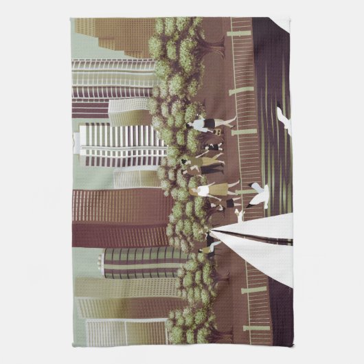 Keukenhanddoek voor het landschap (Verticaal)