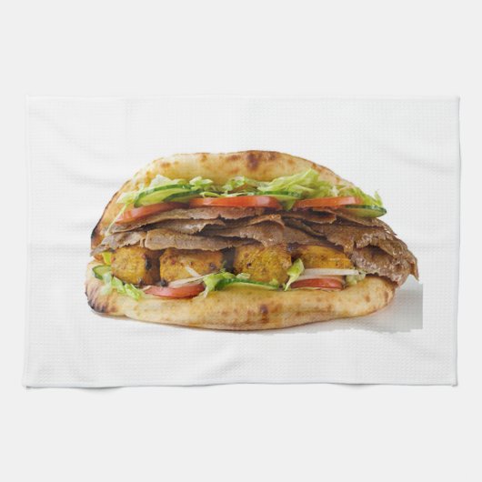 Keukenhanddoek voor het ontwerp van "Doner Kebab" (Horizontaal)