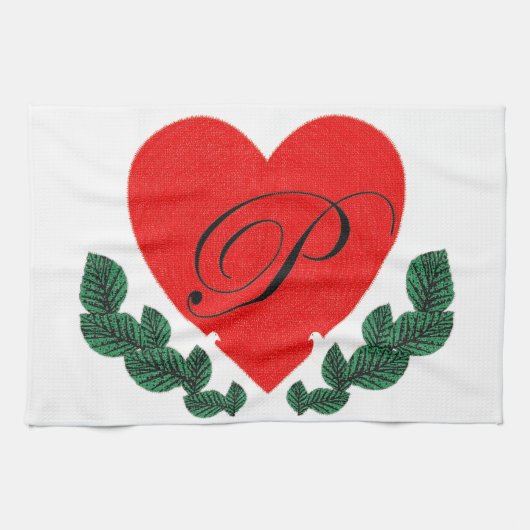 keukenhanddoek voor initialen (Horizontaal)