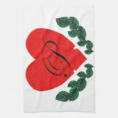keukenhanddoek voor initialen (Verticaal)