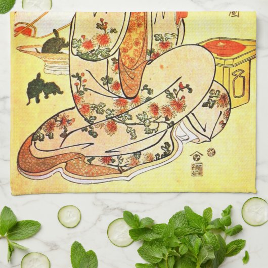  keukenhanddoek voor Japanse kunst (Gevouwen)