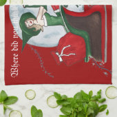 Keukenhanddoek voor kerstkeuken (Gevouwen)