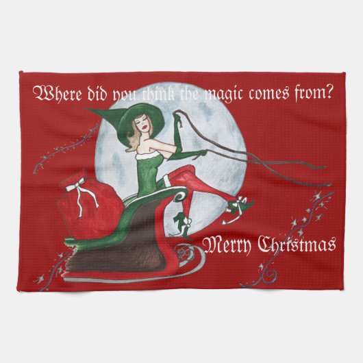 Keukenhanddoek voor kerstkeuken (Horizontaal)